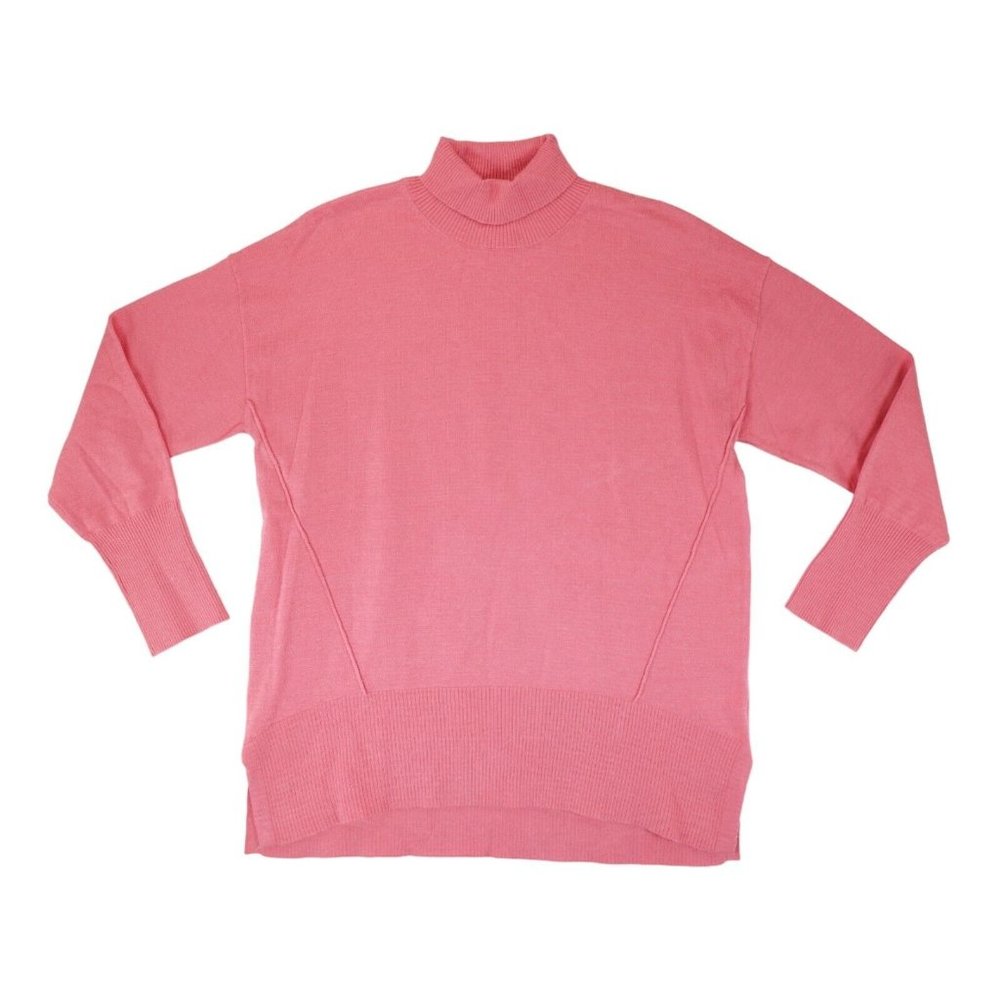 NWT Rafaella Studio Petites Long Sleeve Ribbed Turtleneck Pink Sz Small MSRP $64